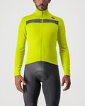 CASTELLI Langarm Fahrradtrikot für den Winter - PURO 3 - Gelb