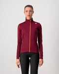 CASTELLI Fahrrad-Thermojacke - TRANSITION - bordeaux