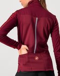 CASTELLI Fahrrad-Thermojacke - TRANSITION - bordeaux