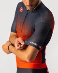 CASTELLI Kurzarm Fahrradtrikot - INSIDER - Orange/Rot