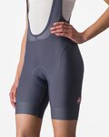 CASTELLI Kurze Fahrradhose mit Trägern - PRIMA - Blau