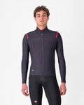 CASTELLI Langarm Fahrradtrikot für den Winter - TUTTO NANO ROS - Grau