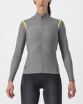 CASTELLI Langarm Fahrradtrikot für den Winter - TUTTO NANO ROS W - Grau