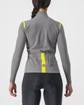 CASTELLI Langarm Fahrradtrikot für den Winter - TUTTO NANO ROS W - Grau