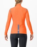 CASTELLI Langarm Fahrradtrikot für den Winter - TUTTO NANO RoS W - Orange