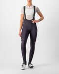 CASTELLI Lange Fahrradhose mit Trägern - SORPASSO RoS W - Lila
