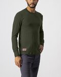 CASTELLI Langarm Fahrrad-Shirt - MERINO LS TEE - Grün