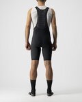 CASTELLI Kurze Fahrradhose mit Trägern - PREMIO BLACK - Schwarz/Weiß