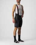 CASTELLI Kurze Fahrradhose mit Trägern - PREMIO BLACK - Schwarz/Weiß