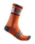 CASTELLI Klassische Fahrradsocken - PROLOGO 15 - Orange/Rot