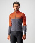 CASTELLI Fahrrad-Thermojacke - FINESTRE - Grau/Orange