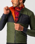 CASTELLI Winddichte Fahrradjacke - UNLIMITED PUFFY - Grün