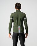 CASTELLI Langarm Fahrradtrikot für den Winter - FONDO - Grün