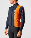 CASTELLI Langarm Fahrradtrikot für den Winter - TRIGUARDO - Blau