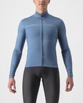 CASTELLI Langarm Fahrradtrikot für den Winter - PRO THERMAL LS - Blau