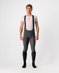 CASTELLI Lange Fahrradhose mit Trägern - VELOCISSIMO 5 - Grau