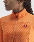 CASTELLI Langarm Fahrradtrikot für den Winter - SFIDA 2 W - Orange