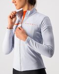 CASTELLI Langarm Fahrradtrikot für den Winter - SINERGIA 2 - Silber