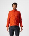 CASTELLI Fahrrad-Regenjacke - COMMUTER REFLEX - Orange/Rot