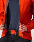 CASTELLI Fahrrad-Regenjacke - COMMUTER W REFLEX - Orange/Rot