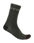 CASTELLI Klassische Fahrradsocken - DISTANZA 20 - Grün