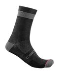 CASTELLI Klassische Fahrradsocken - ALPHA 18 - Schwarz