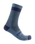 CASTELLI Klassische Fahrradsocken - ALPHA 18 - Blau