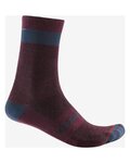 CASTELLI Klassische Fahrradsocken - ALPHA 18 - bordeaux