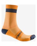 CASTELLI Klassische Fahrradsocken - ALPHA 18 - Orange