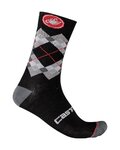CASTELLI Klassische Fahrradsocken - ROMBO 18 - Schwarz