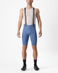 CASTELLI Kurze Fahrradhose mit Trägern - FREE AERO RC - Hellblau
