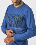 CASTELLI Langarm Fahrradtrikot für den Sommer - TRAIL TECH - Blau