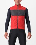 CASTELLI Fahrradweste - UNLIMITED PUFFY - Rot/Grau