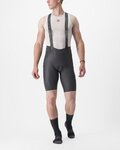 CASTELLI Kurze Fahrradhose mit Trägern - FREE UNLIMITED - Grau