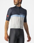 CASTELLI Kurzarm Fahrradtrikot - A BLOCCO - Blau/Weiß