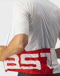 CASTELLI Kurzarm Fahrradtrikot - DOWNTOWN - Weiß/Rot