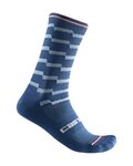CASTELLI Klassische Fahrradsocken - UNLIMITED 18 - Blau
