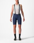 CASTELLI Kurze Fahrradhose mit Trägern - FREE AERO RC W - Blau