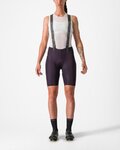 CASTELLI Kurze Fahrradhose mit Trägern - FREE AERO RC W - Lila