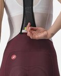 CASTELLI Kurze Fahrradhose mit Trägern - FREE AERO RC W - bordeaux