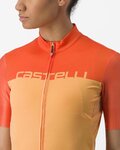 CASTELLI Kurzarm Fahrradtrikot - VELOCISSIMA - Orange