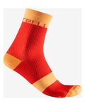 CASTELLI Klassische Fahrradsocken - VELOCISSIMA 12 - Rot