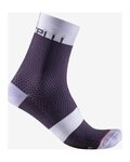 CASTELLI Klassische Fahrradsocken - VELOCISSIMA 12 - Lila