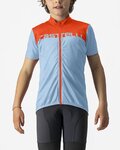 CASTELLI Kurzarm Fahrradtrikot - NEO PROLOGO - Hellblau/Orange