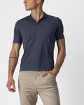 CASTELLI Kurzarm Fahrrad-Shirt - TECH 2 POLO - Blau