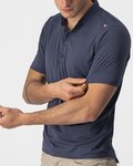 CASTELLI Kurzarm Fahrrad-Shirt - TECH 2 POLO - Blau