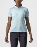 CASTELLI Kurzarm Fahrrad-Shirt - TECH 2 POLO - Hellblau