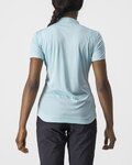 CASTELLI Kurzarm Fahrrad-Shirt - TECH 2 POLO - Hellblau