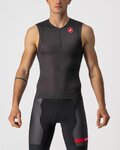 CASTELLI Ärmelloses Fahrradtrikot - FREE TRI 2 - Schwarz