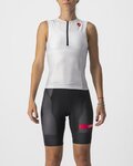 CASTELLI Ärmelloses Fahrradtrikot - FREE W TRI - Weiß